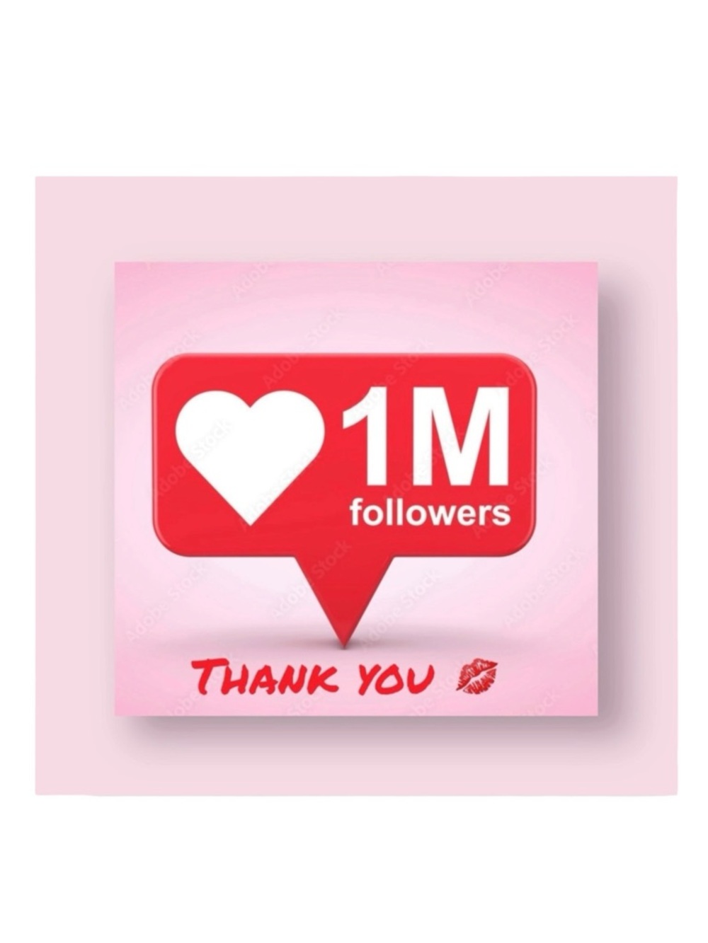 1M Followers 𖦹 Thank YOU ✌︎︎ Smooches ᨎ
